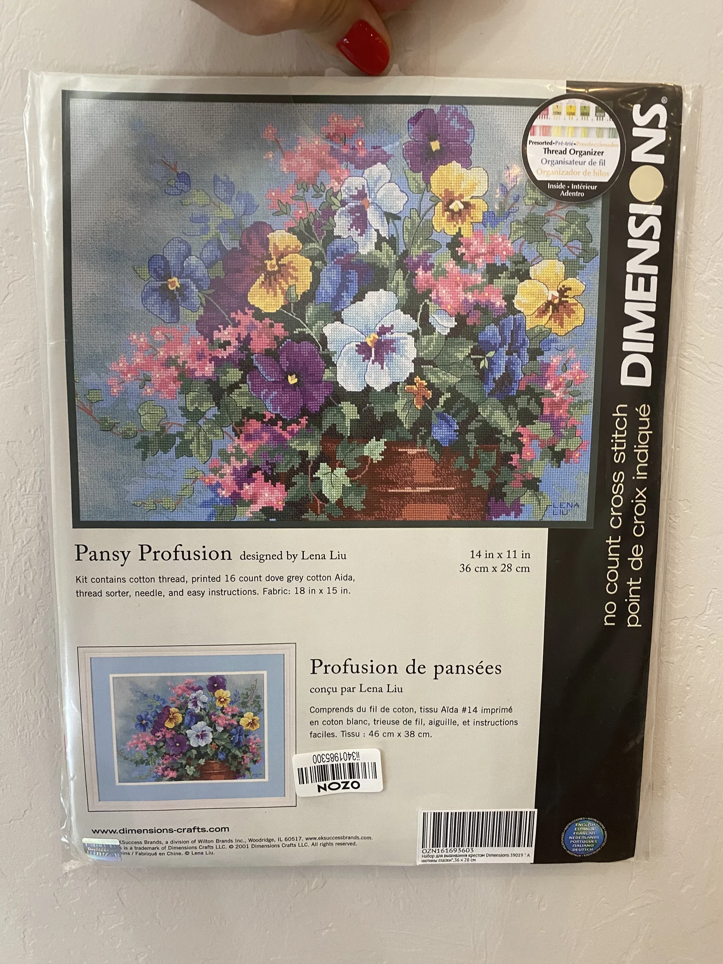 Набор для вышивания Dimensions Pansy Profusion - изображение 1