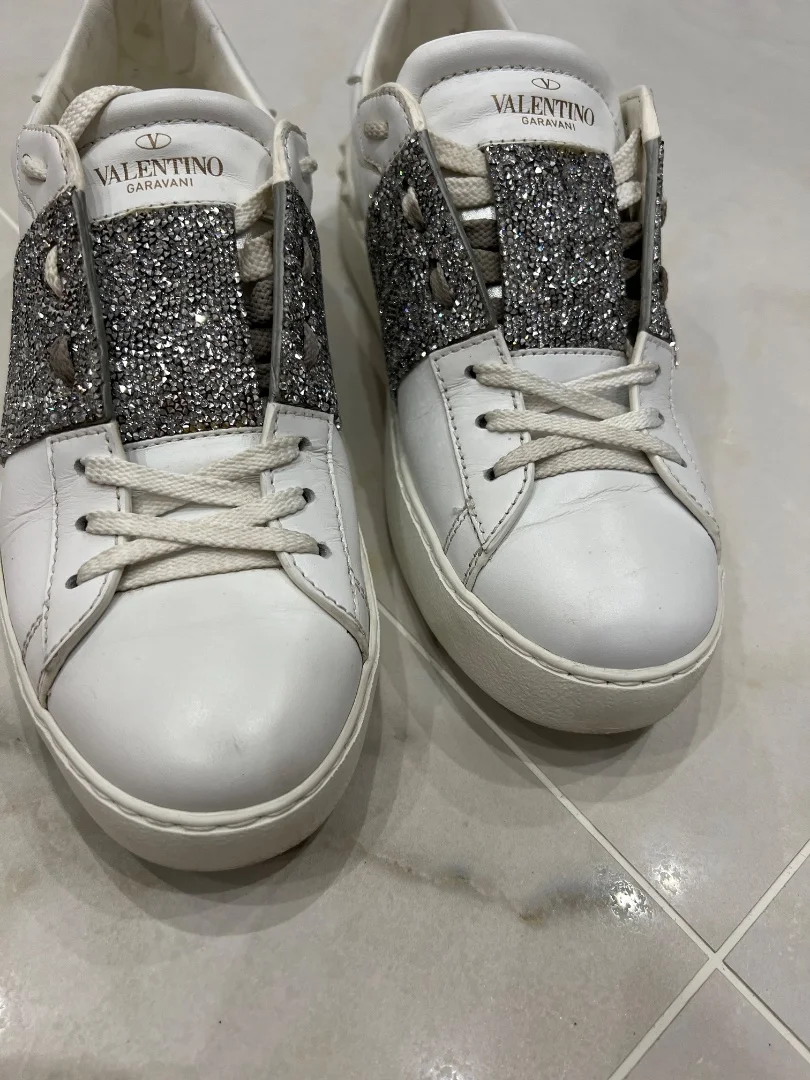 Кроссовки valentino оригинал со стразами - миниатюра 9
