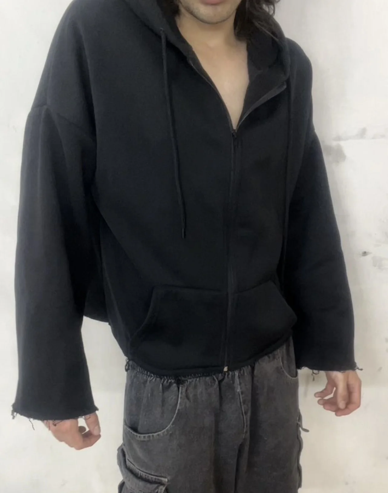 Zip hoodie кроп клеш Number nine - миниатюра 2
