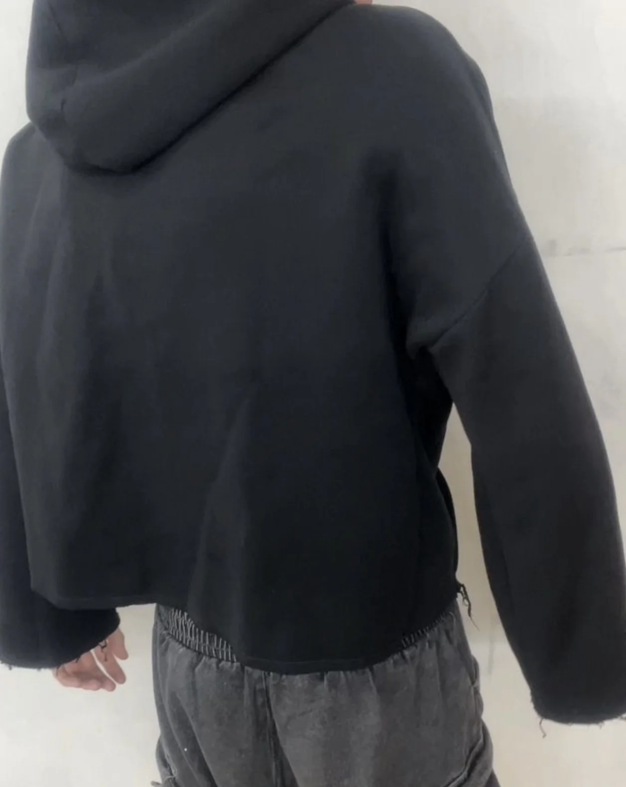 Zip hoodie кроп клеш Number nine - миниатюра 4