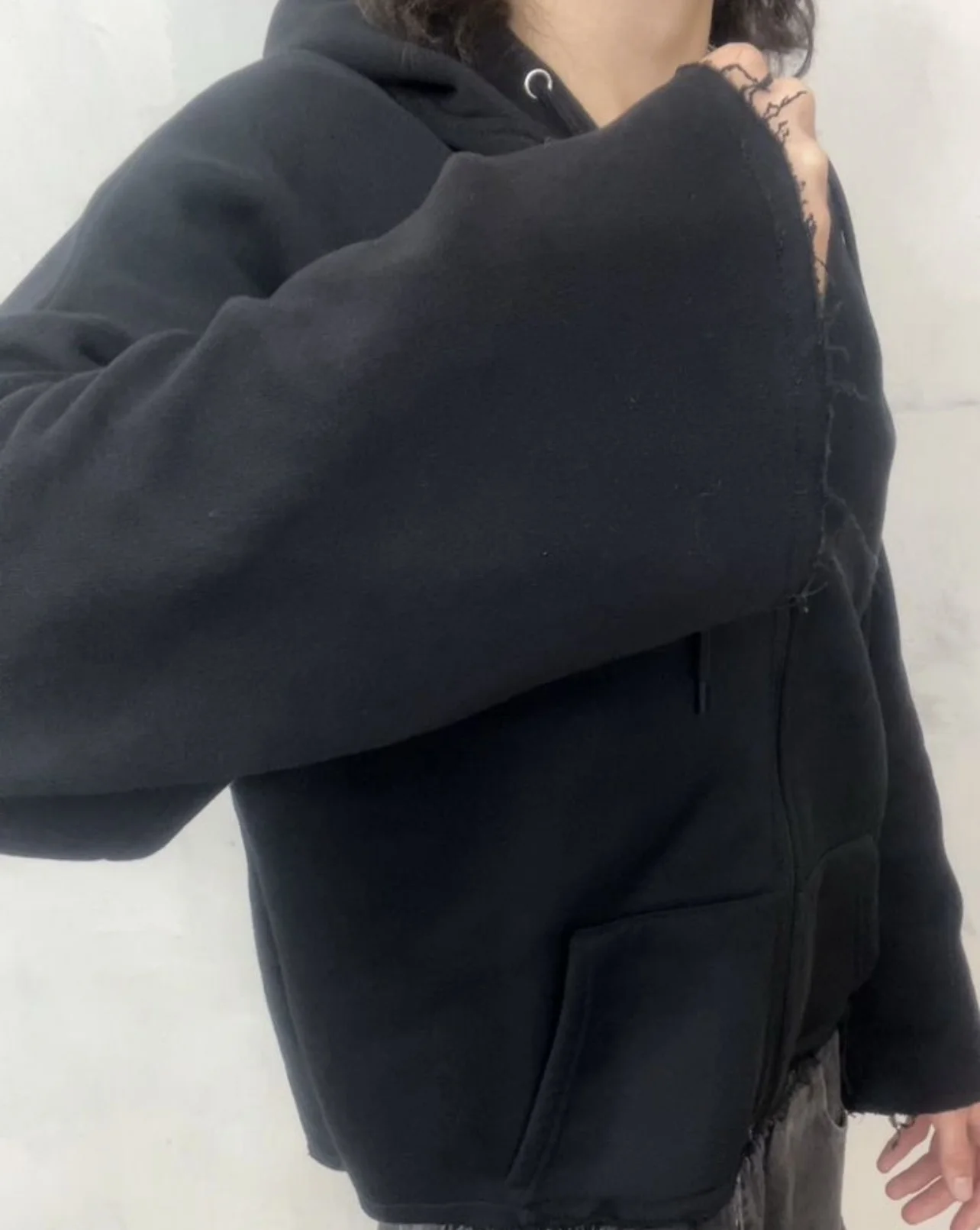 Zip hoodie кроп клеш Number nine - миниатюра 6