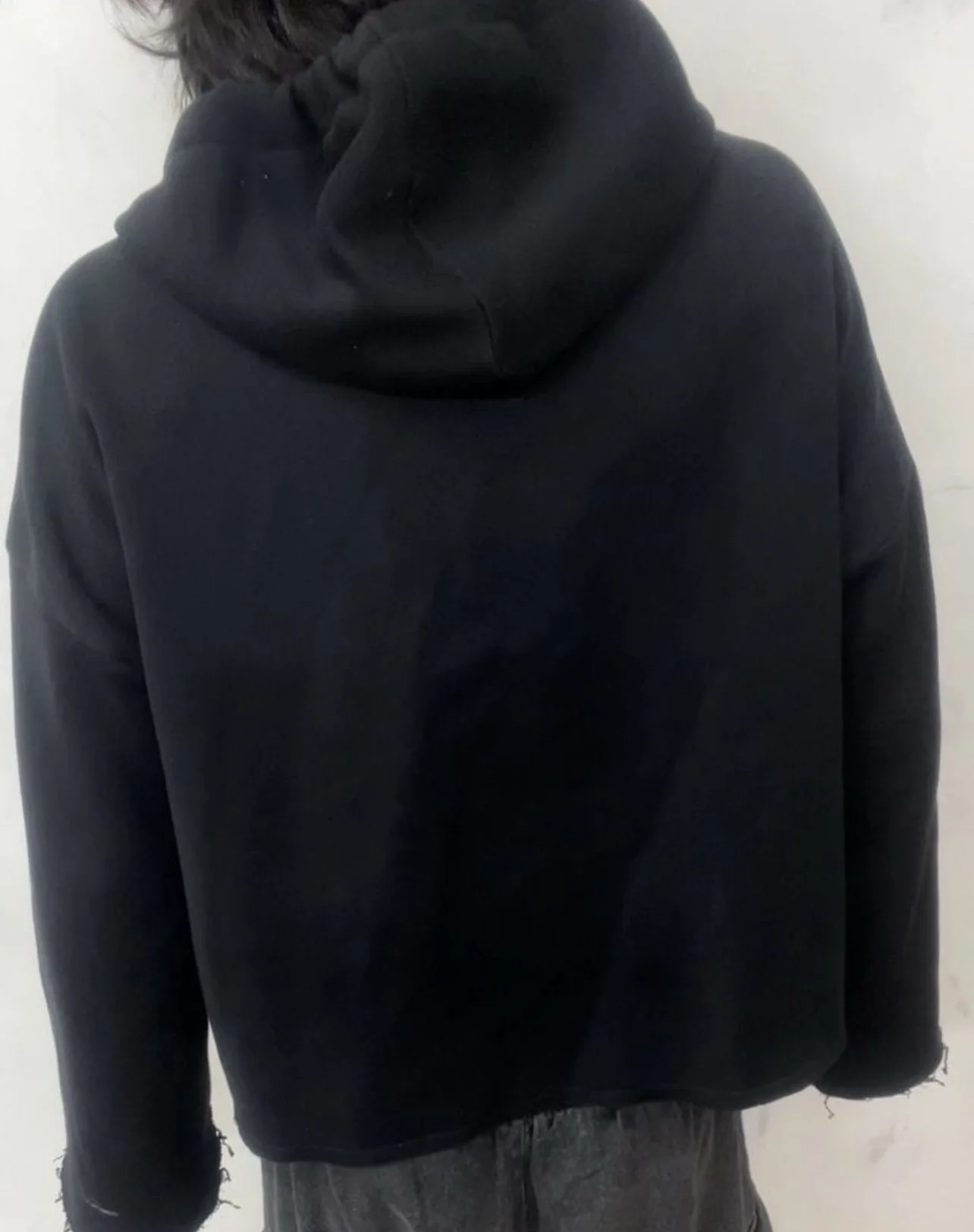 Zip hoodie кроп клеш Number nine - миниатюра 8