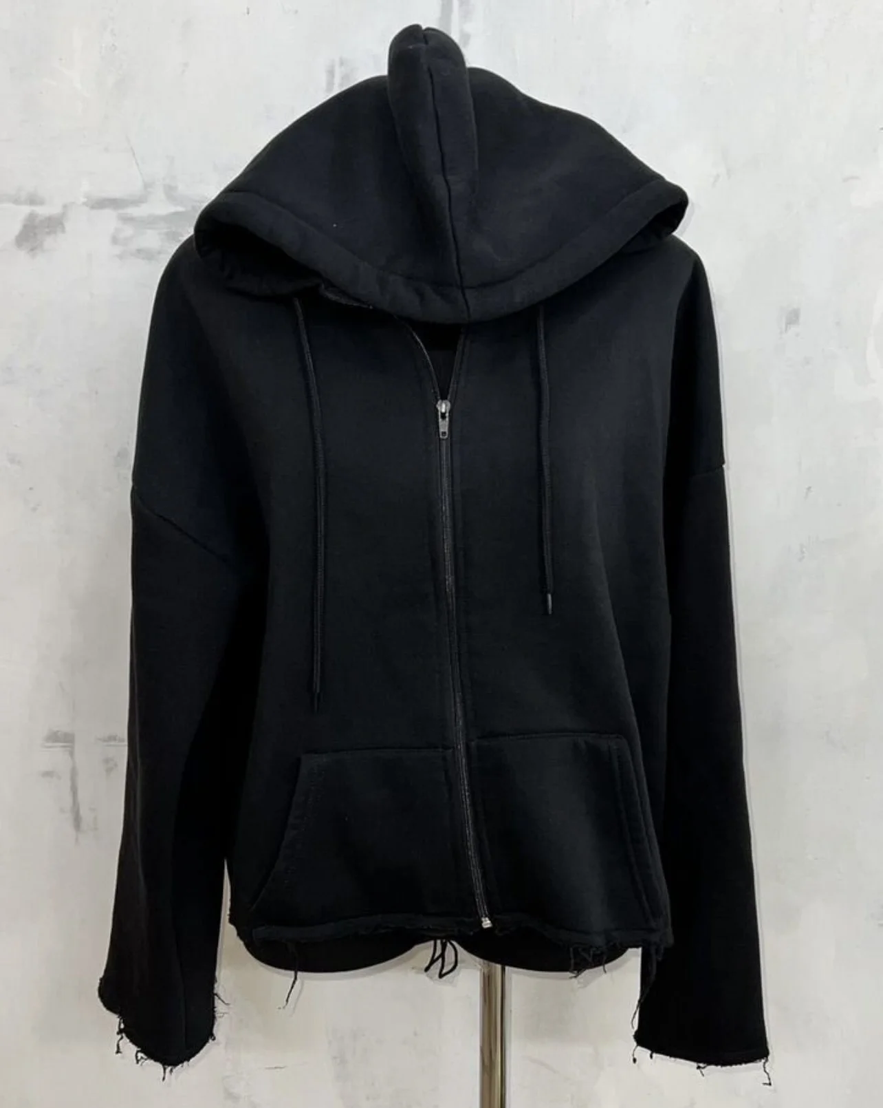 Zip hoodie кроп клеш Number nine - миниатюра 9