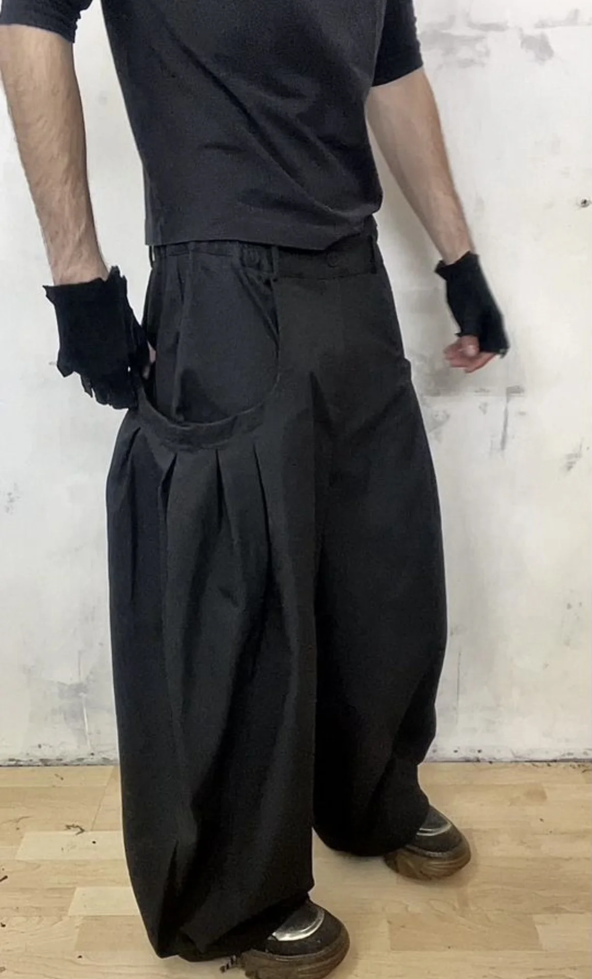 Очень широкие брюки japan Yohji Yamamoto - миниатюра 3