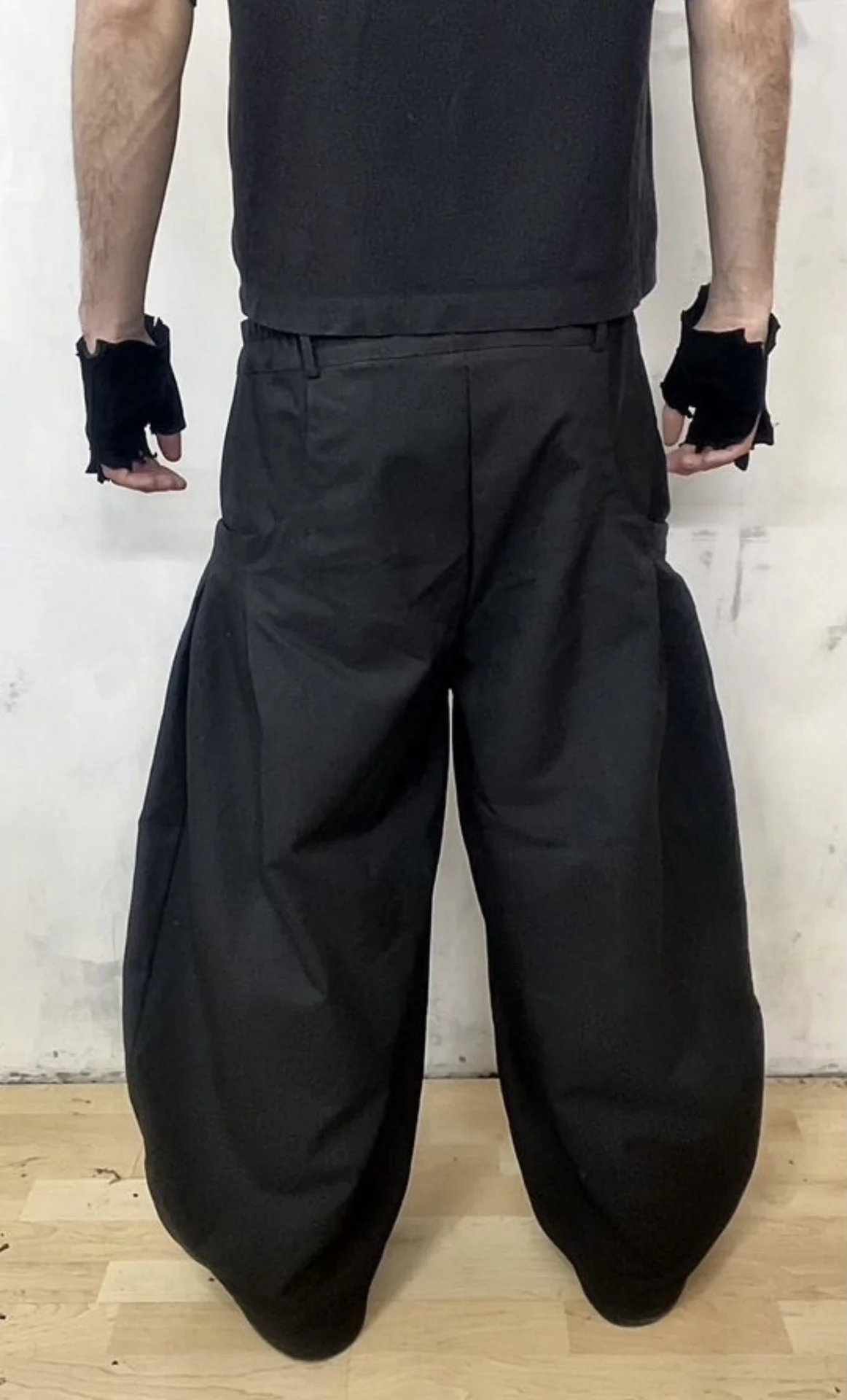 Очень широкие брюки japan Yohji Yamamoto - миниатюра 4