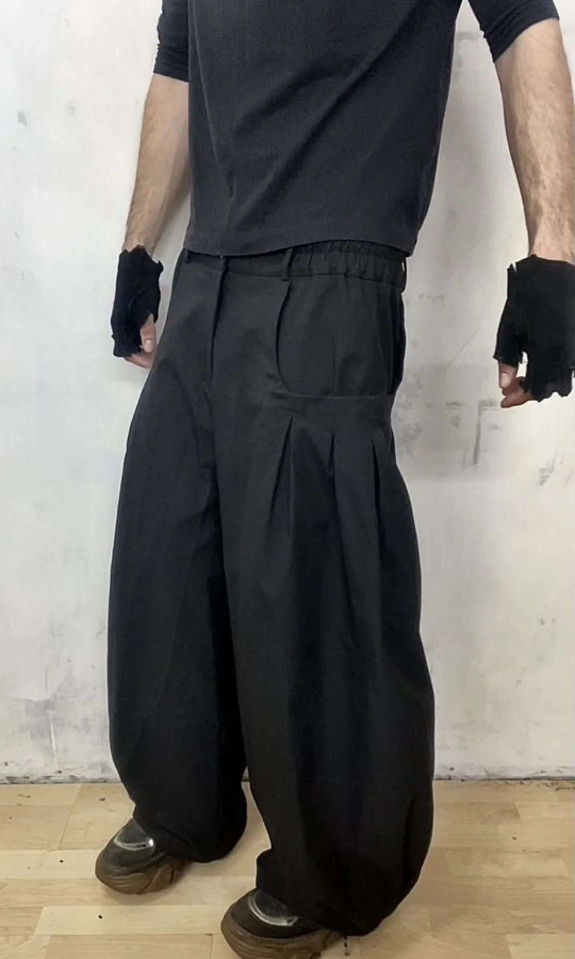 Очень широкие брюки japan Yohji Yamamoto - миниатюра 5