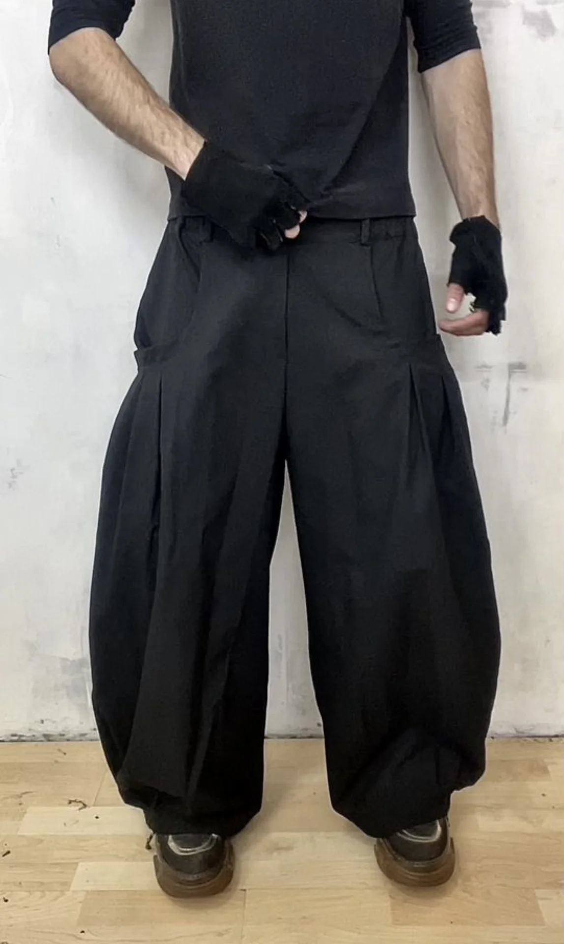 Очень широкие брюки japan Yohji Yamamoto - миниатюра 7