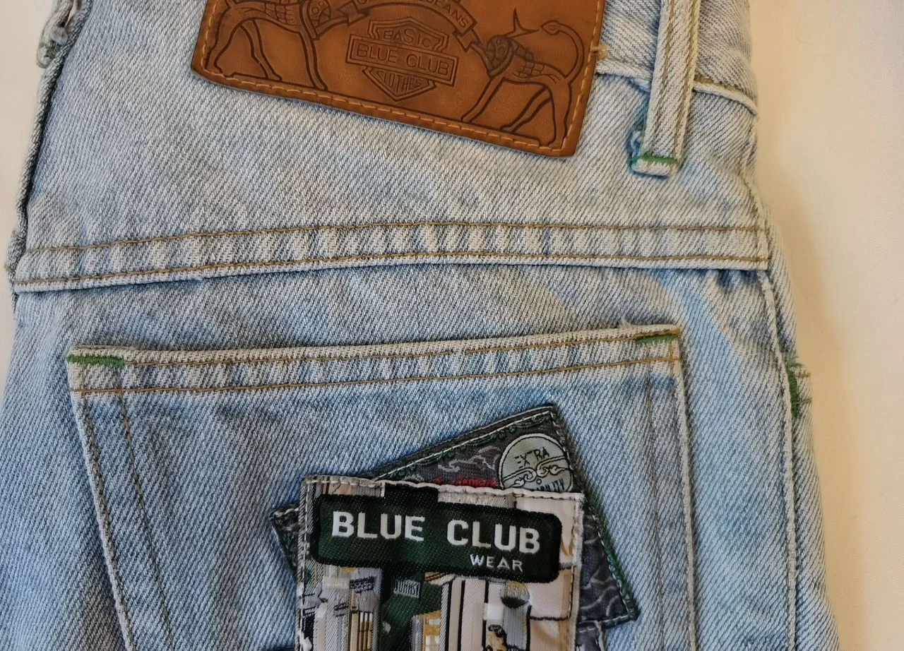 Джинсы винтаж Blue Club s/xs с высокой посадкой - миниатюра 2