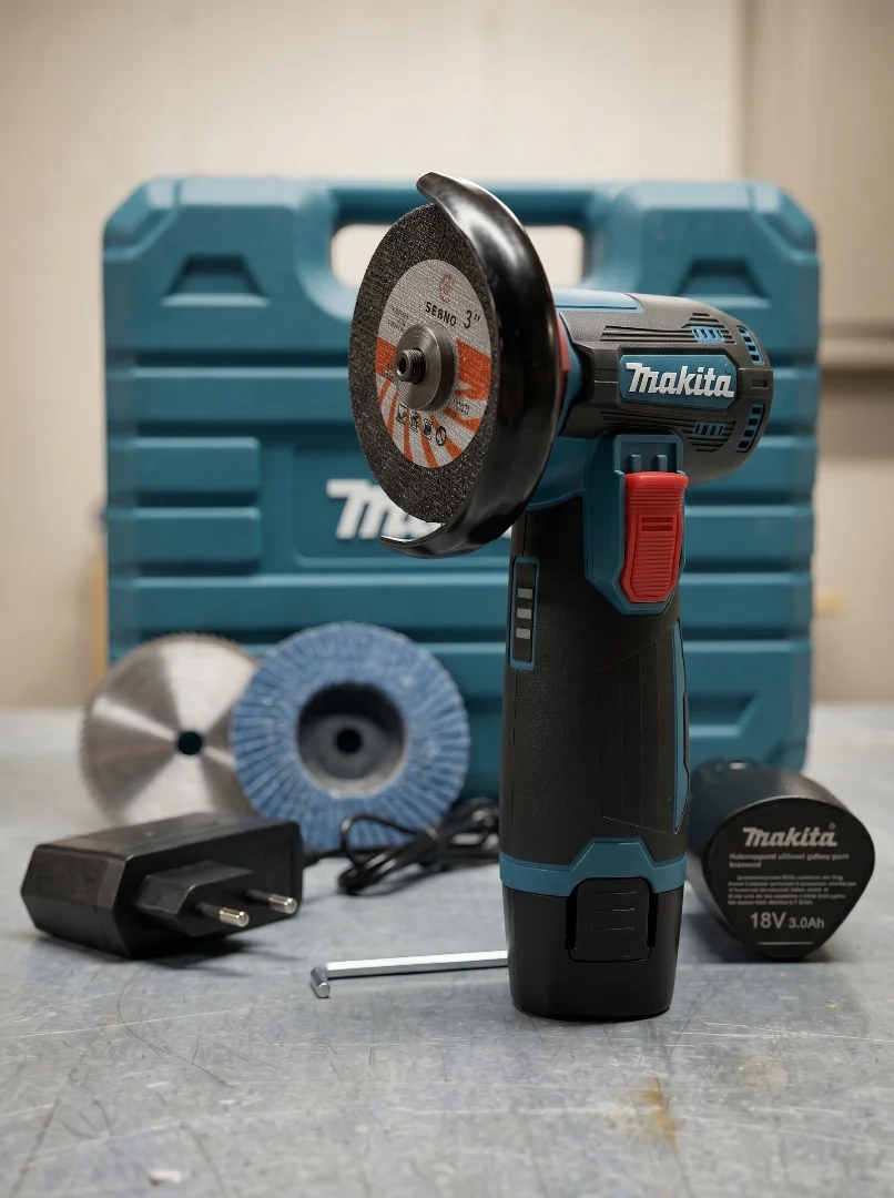 Мини болгарка (ушм) Makita M35 аккумуляторная 18V - миниатюра 3