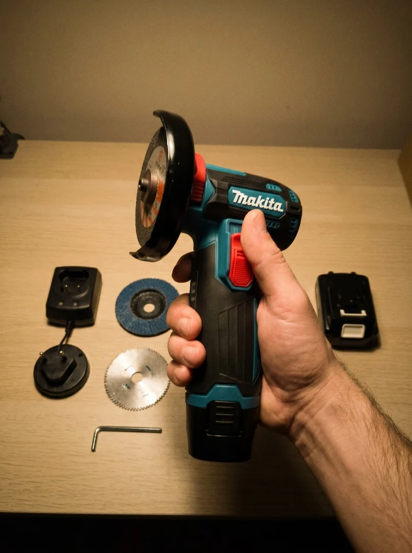 Мини болгарка (ушм) Makita M35 аккумуляторная 18V - миниатюра 4