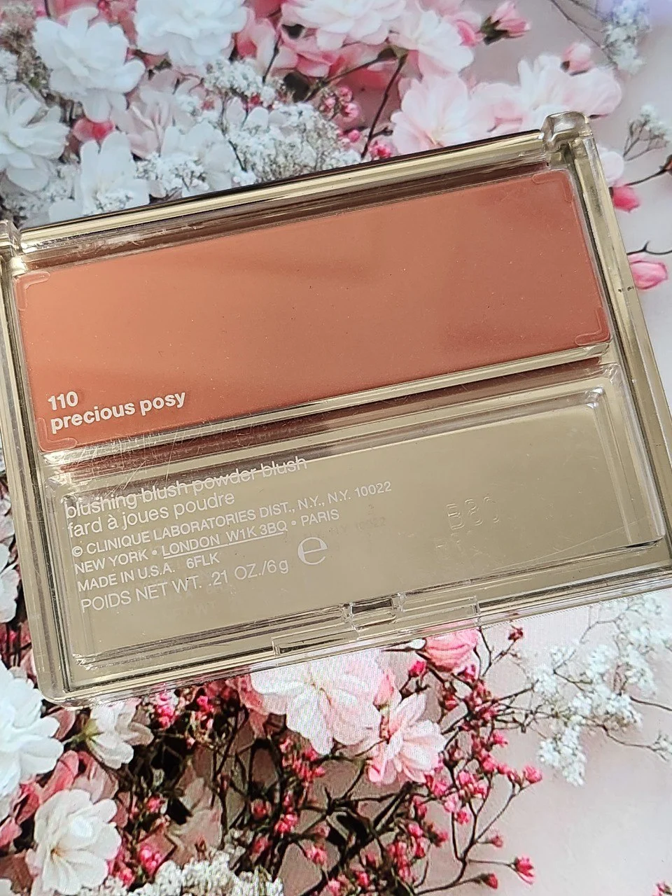 Clinique Blushing Blush 110 Precious Posy — б/у - миниатюра 2