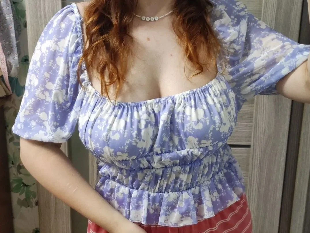Блуза Missguided лиловая floral сеточка - изображение 1