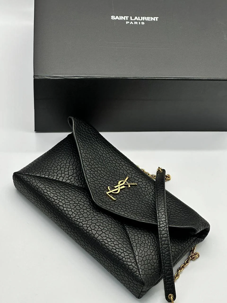 Сумка женская Cassandre XXL Saint Laurent нуар YSL - миниатюра 4