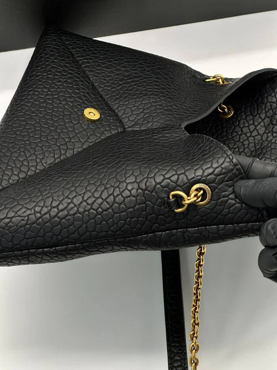 Сумка женская Cassandre XXL Saint Laurent нуар YSL - миниатюра 7