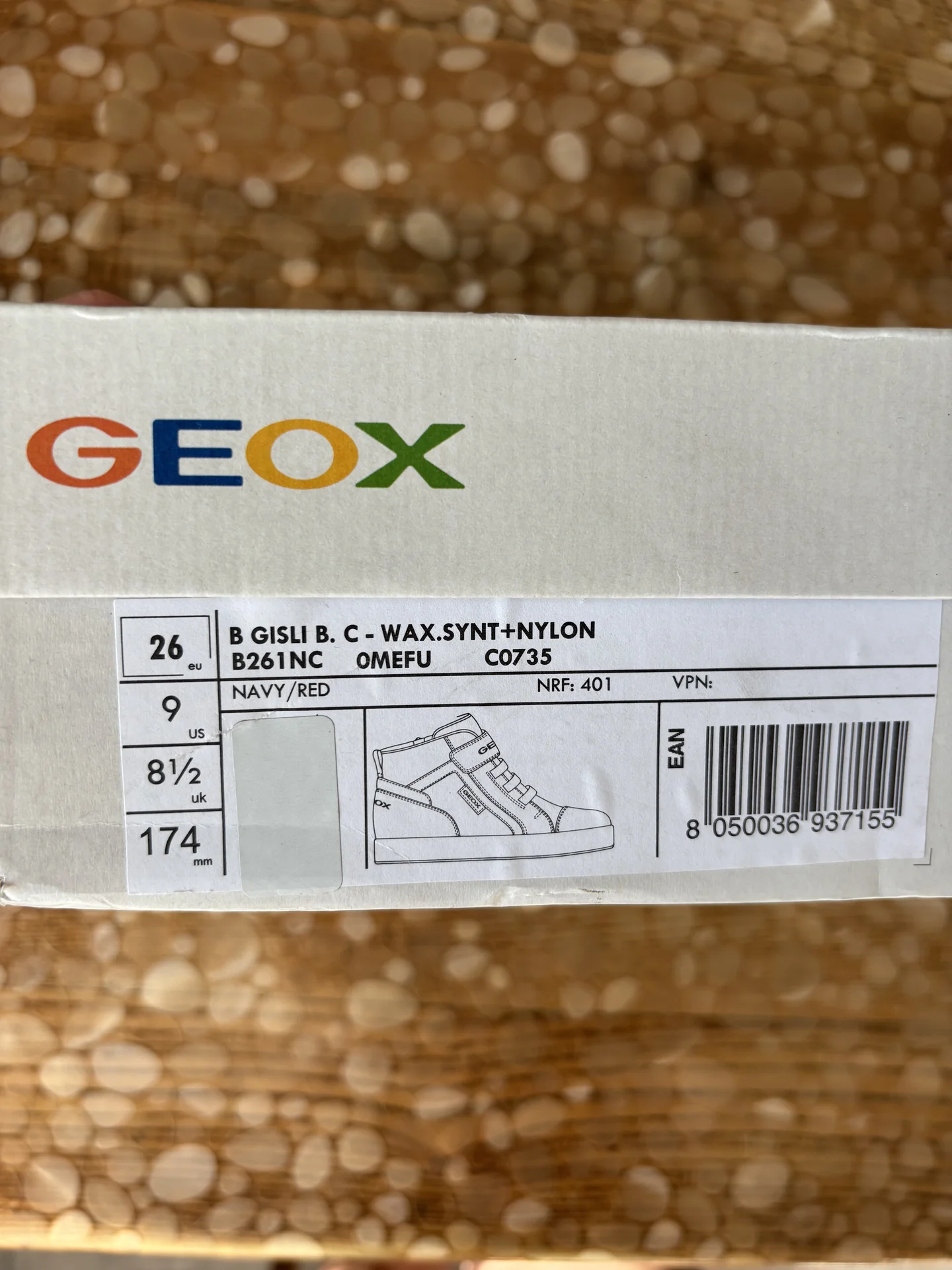 Кеды утепленные geox 27р - миниатюра 6