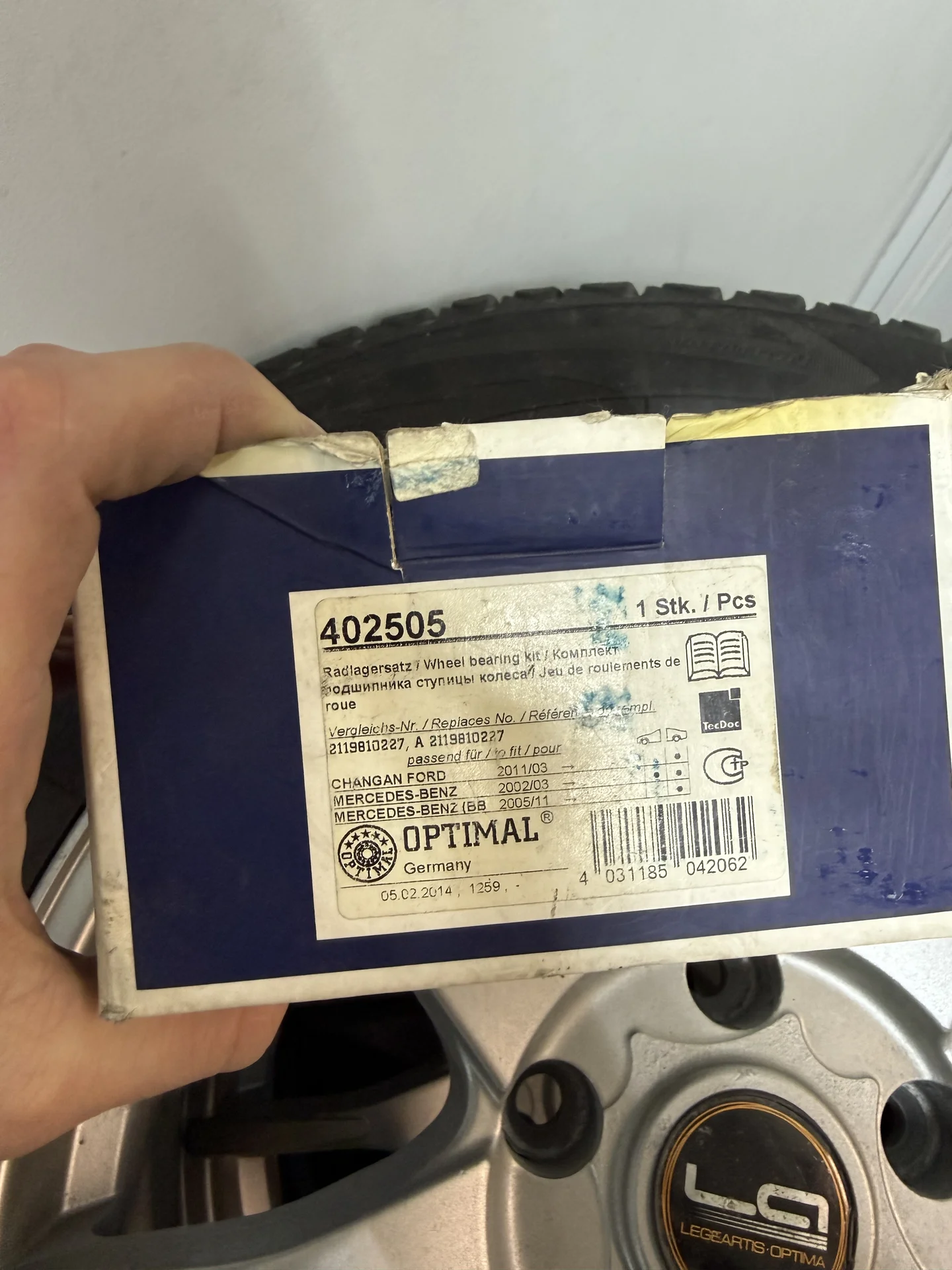 Комплект подшипника ступицы колеса 402505 mercedes - изображение 1