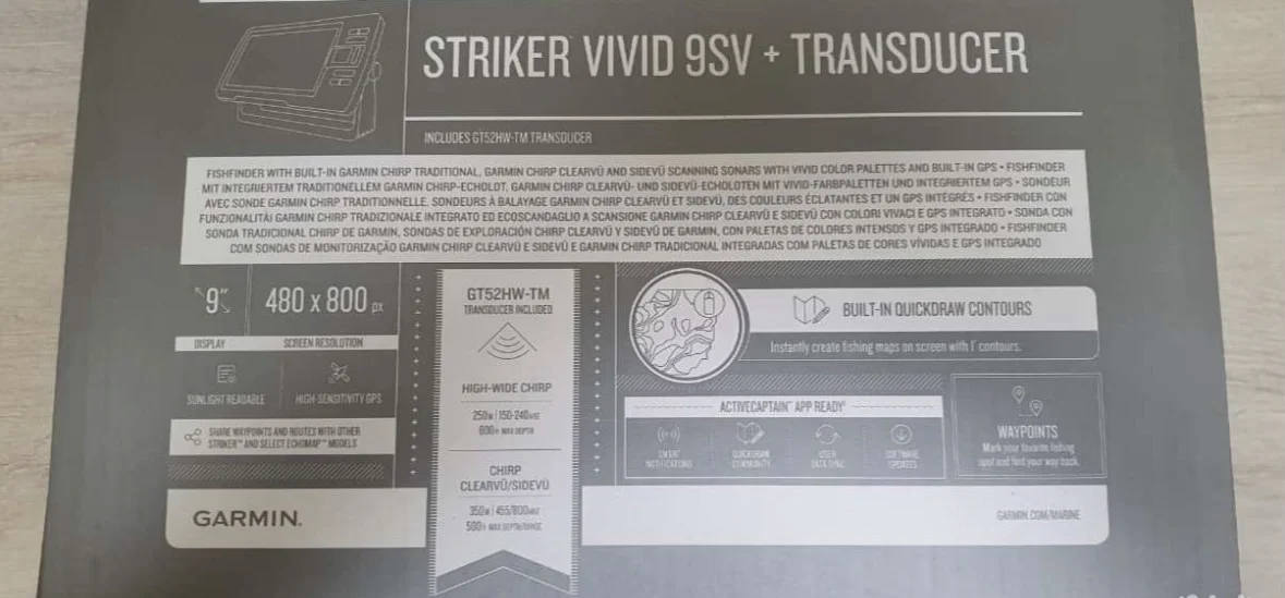 Эхолот Garmin striker vivid 9sv c датчиком GT52 - миниатюра 5