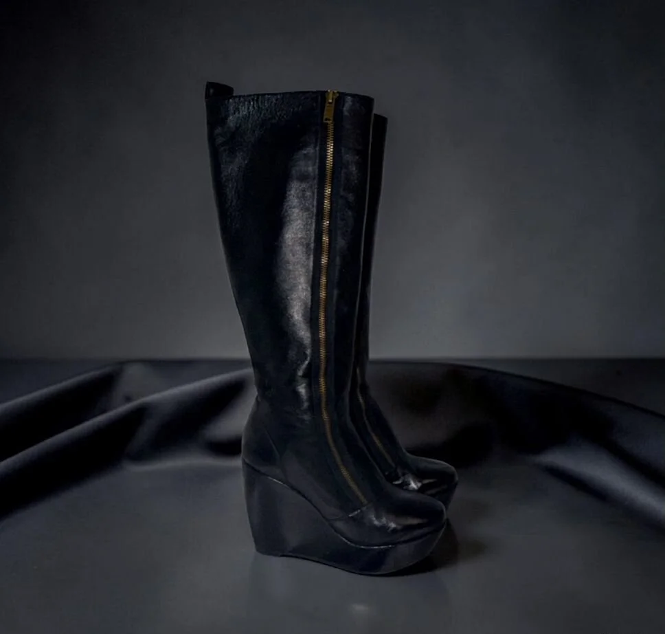 Новые marc jacobs model of duty сапоги на танкетке - миниатюра 3