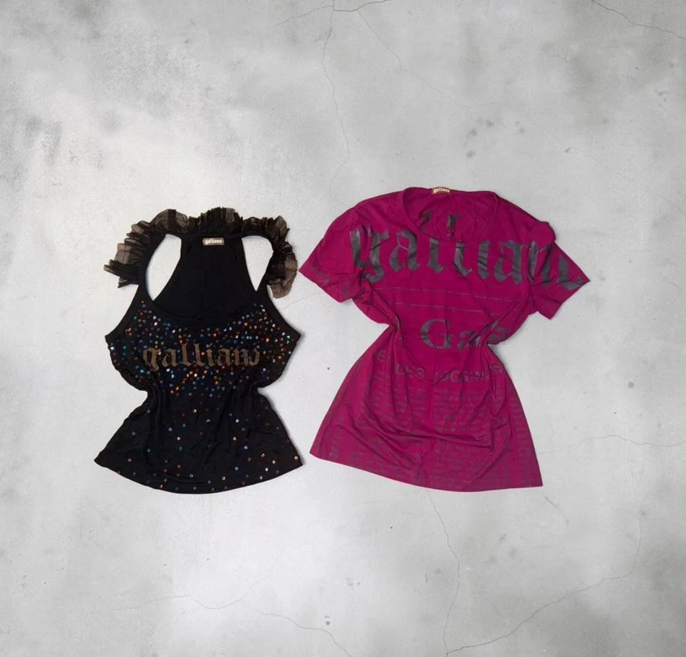 Футболки Galliano gazette print archive - миниатюра 4