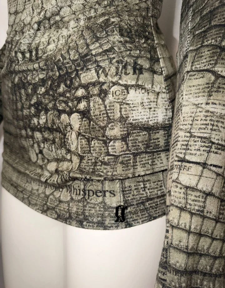 John Galliano gazette reptile оригинал лонгслив - миниатюра 4
