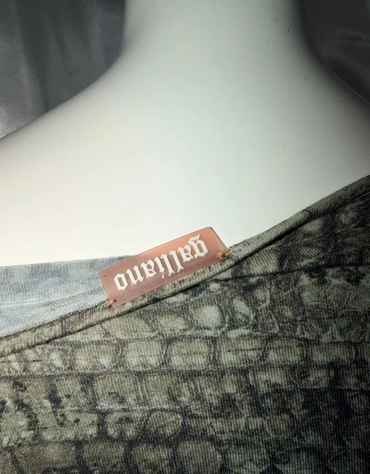 John Galliano gazette reptile оригинал лонгслив - миниатюра 5