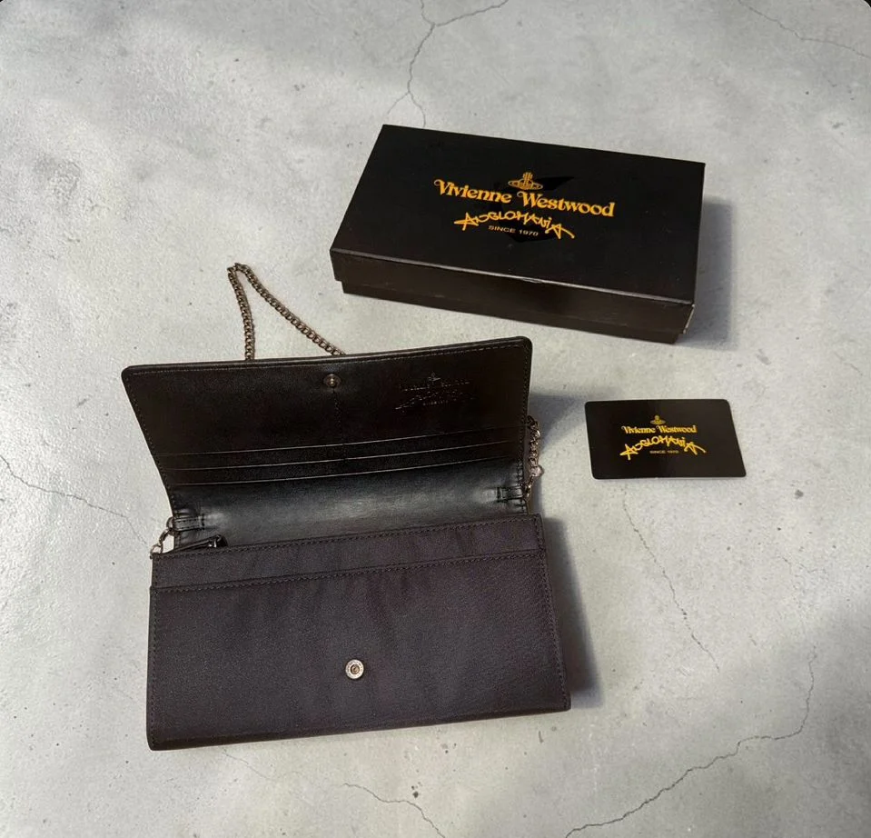 Клатч новый Vivienne Westwood long wallet chain - миниатюра 2