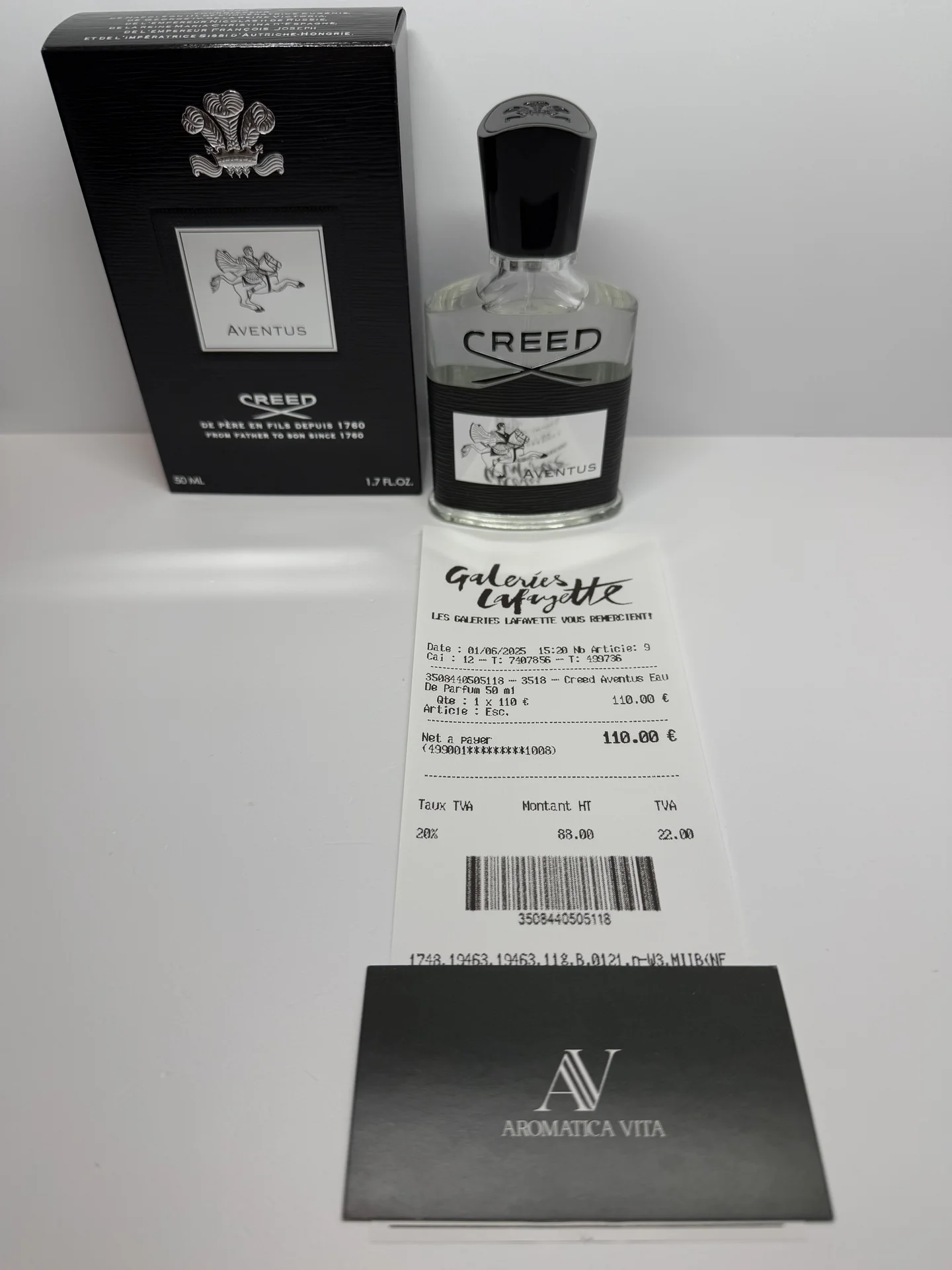 Creed Aventus 50ml - Оригинал - миниатюра 2
