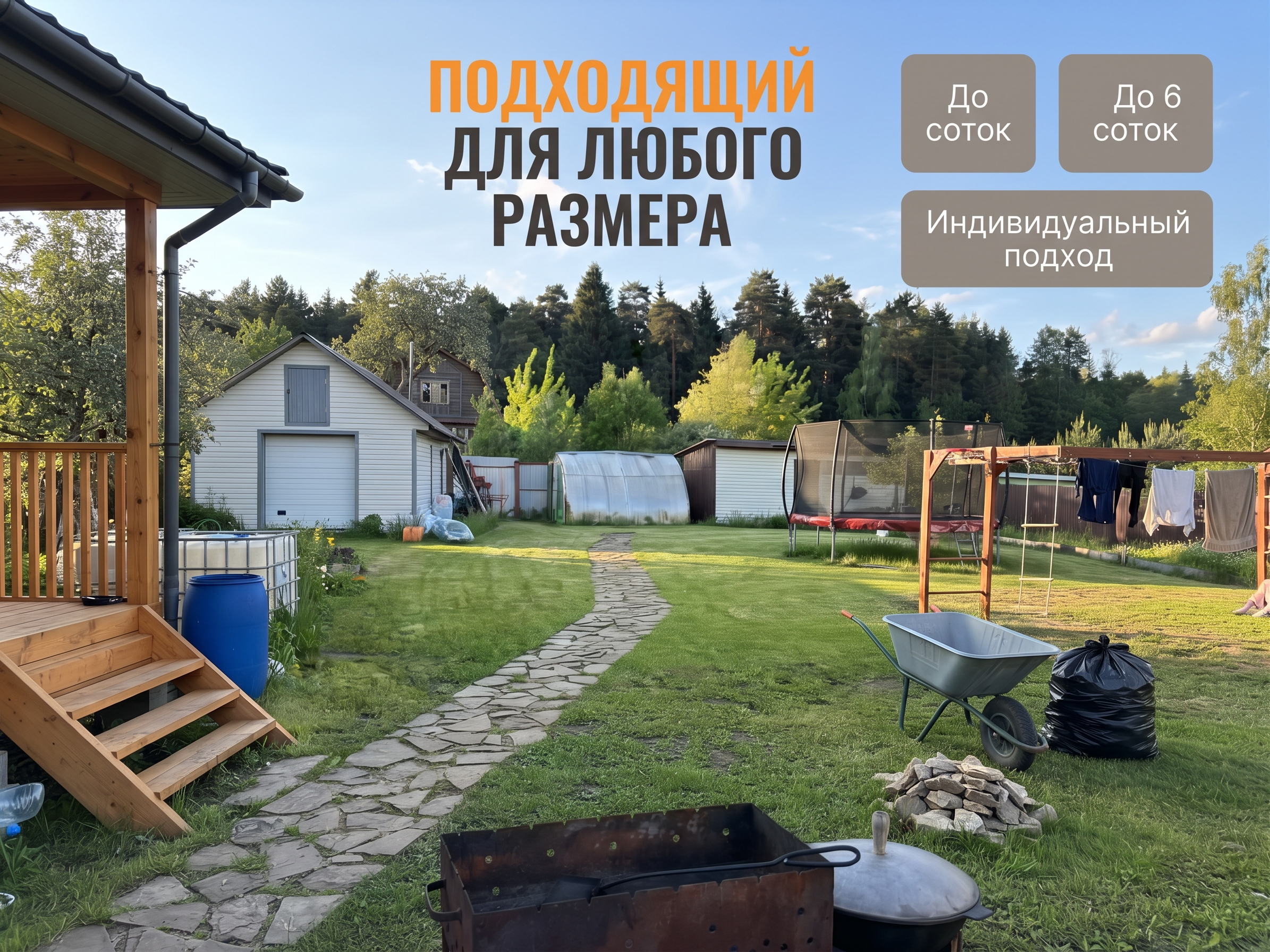 покос травы/уборка снега/обслуживание домов - изображение 1
