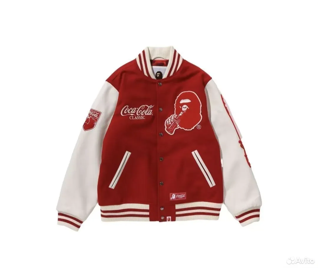Кофта бомбер Bape x Coca-Cola Red - изображение 1