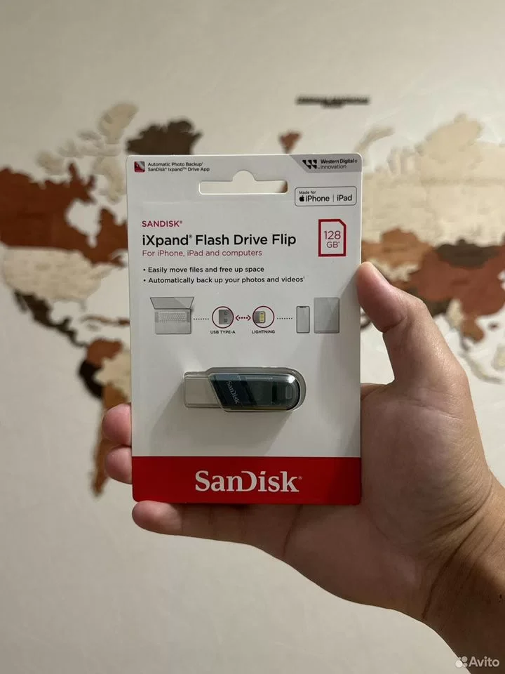 USB/Lightning SanDisk iXpand Flip 128Gb - изображение 1
