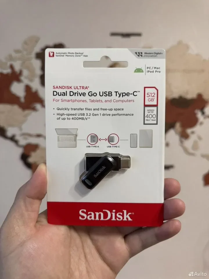 USB/Type-C SanDisk Ultra Dual Drive Go 512GB