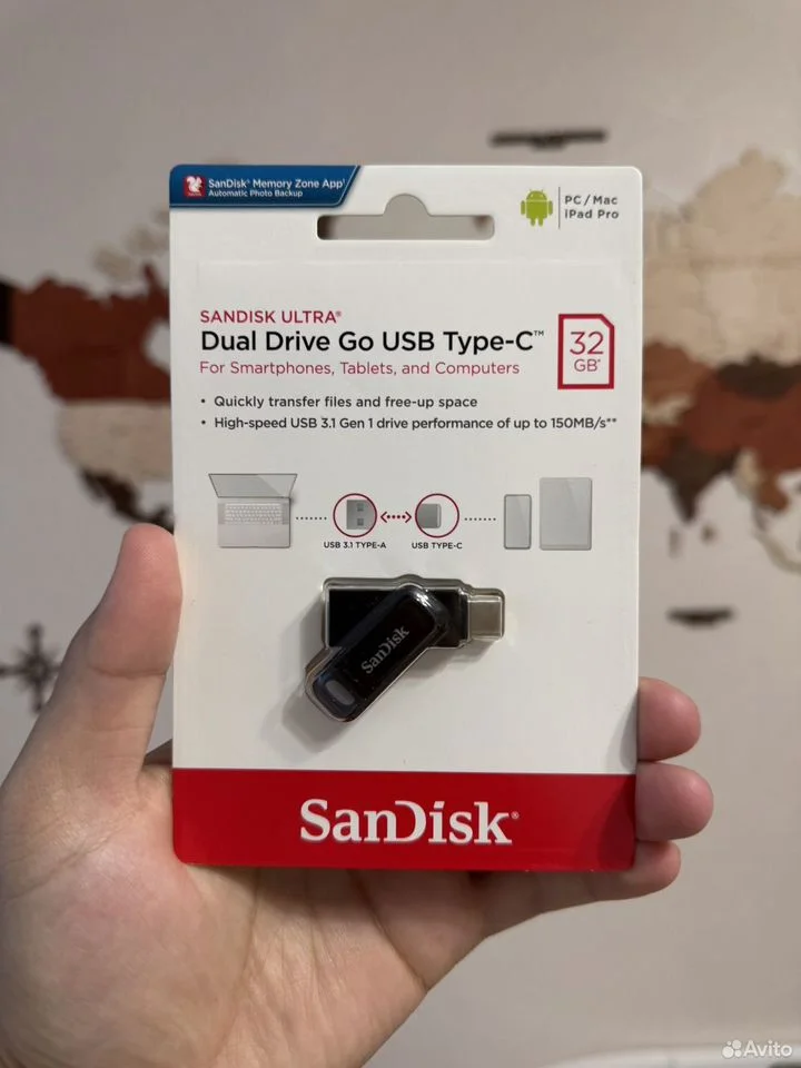 USB/Type-C SanDisk Ultra Dual Drive Go 32GB