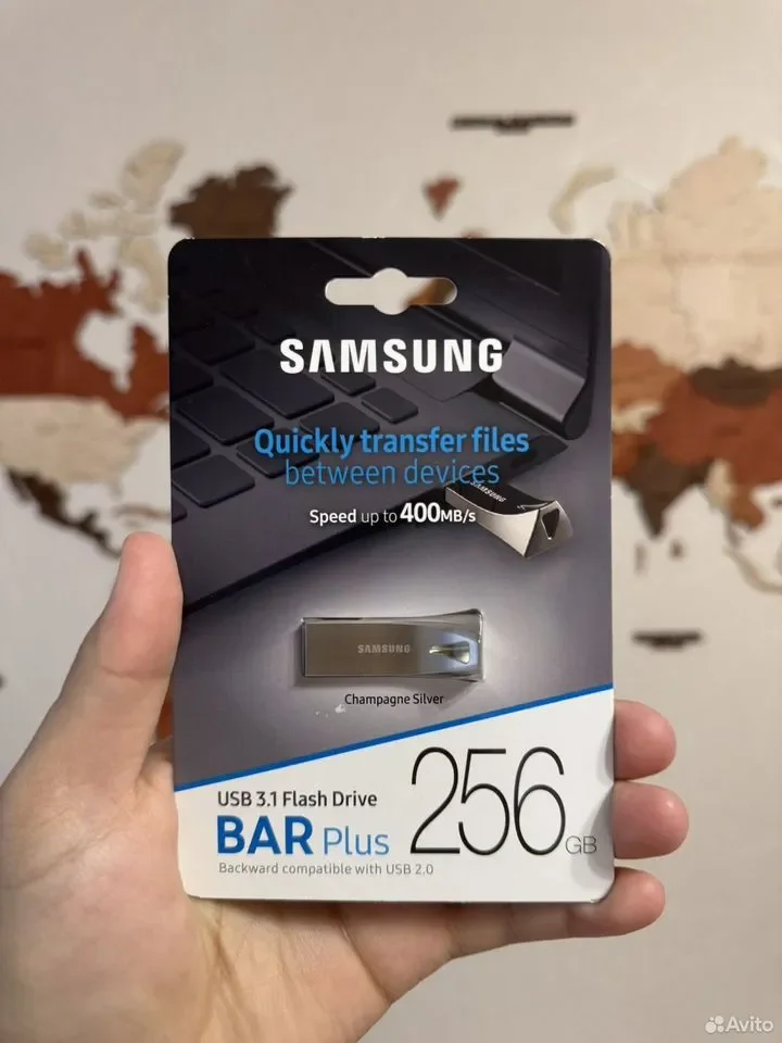 Samsung BAR Plus USB 3.1 256GB (Silver) флешка - изображение 1