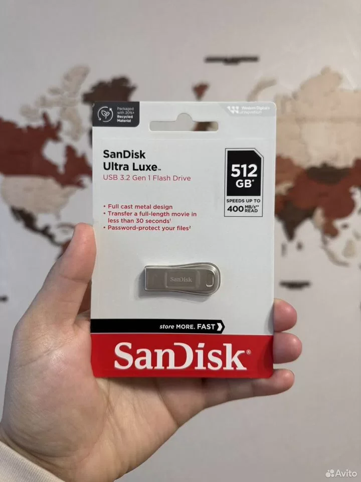 Флешка SanDisk Ultra Luxe 512GB USB 3.2 Gen 1