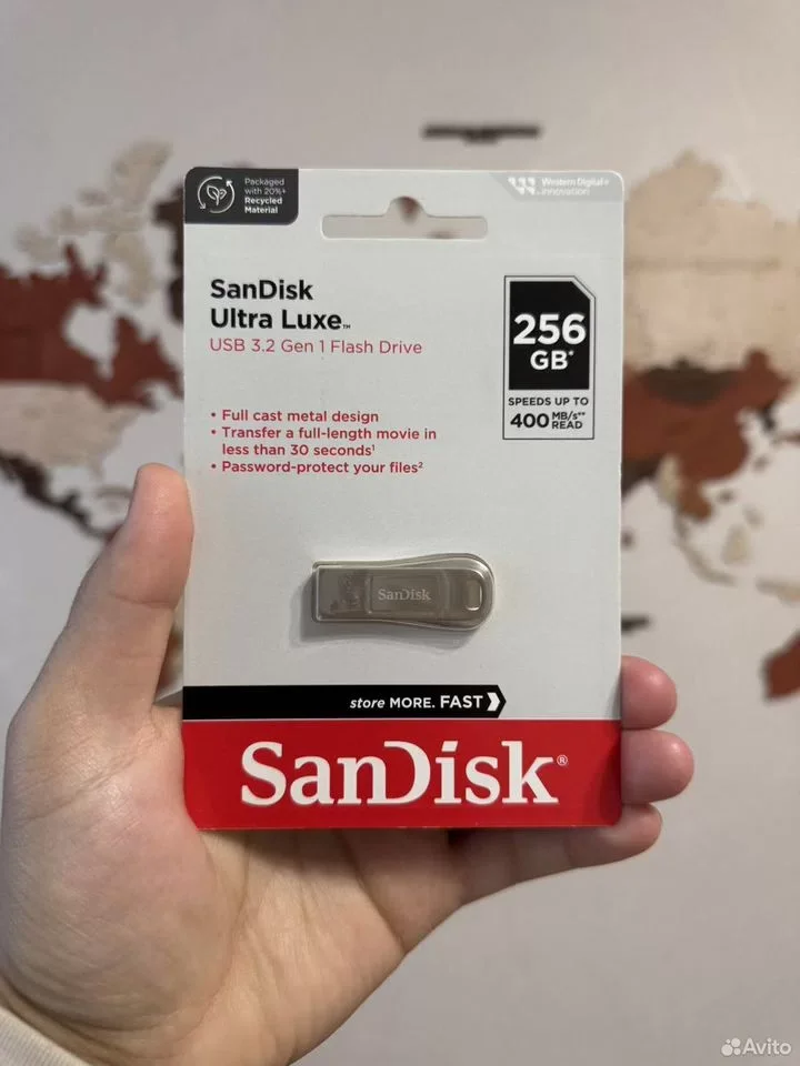 Флешка SanDisk Ultra Luxe 256GB USB 3.2 Gen 1