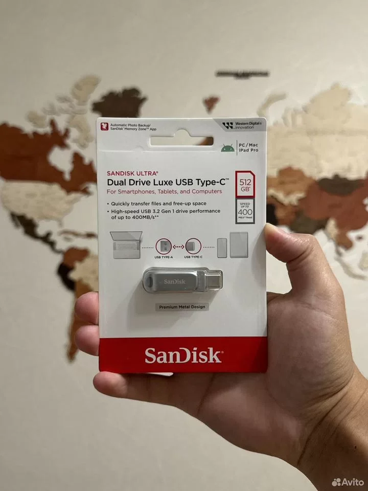 USB/Type-C SanDisk Ultra Dual Drive Luxe 512Gb