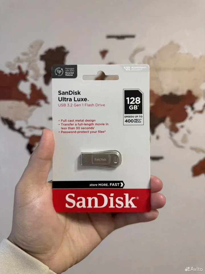 Флешка SanDisk Ultra Luxe 128GB USB 3.2 Gen 1