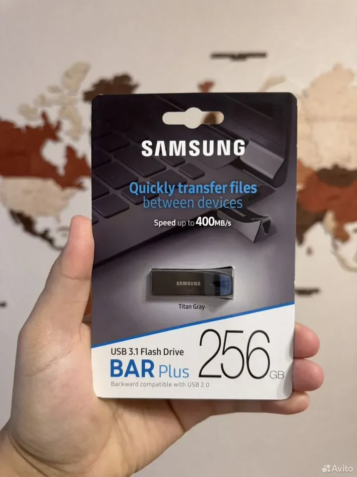 Samsung BAR Plus USB 3.1 256GB (Titan Gray) флешка