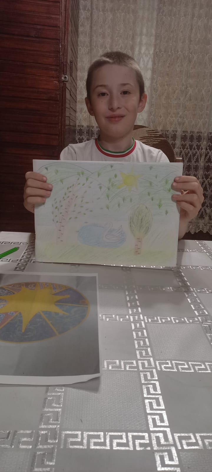 Красота моего села в одном рисунке!