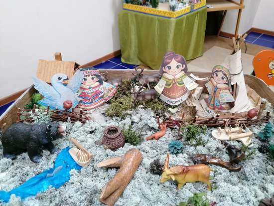 Макет северной сказки "Айога"