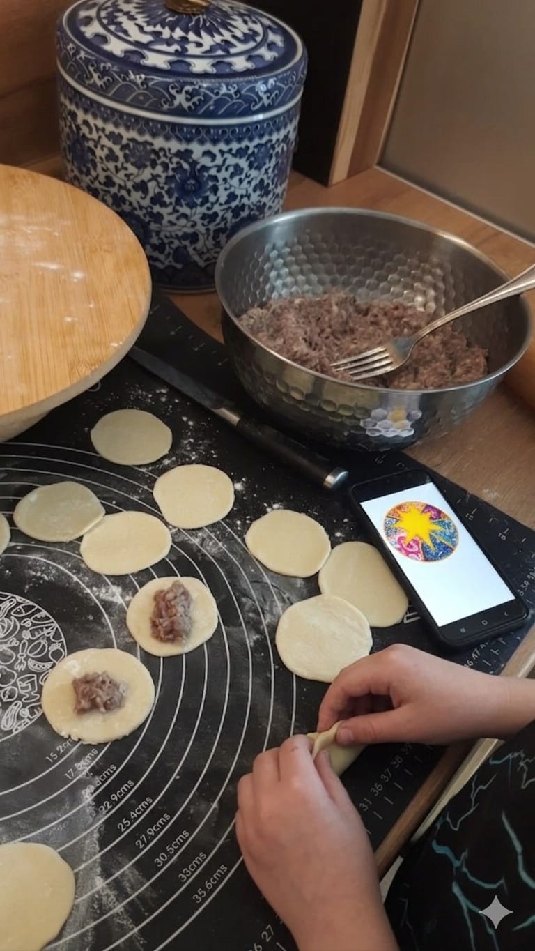 Начинаем мясным фаршем