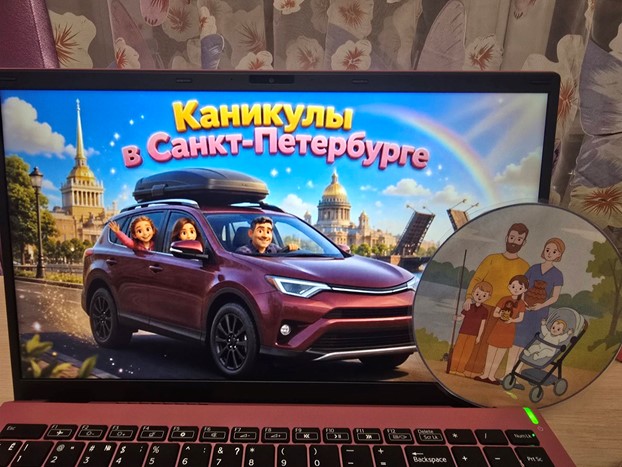 Дальше в программе CapCat я соединила все кусочки в настоящий мультфильм. Создание мультфильмов очень увлекательный процесс. Результат моей работы это ожившее воспоминание о незабываемом путешествии нашей семьи по историческим местам нашей Родины.