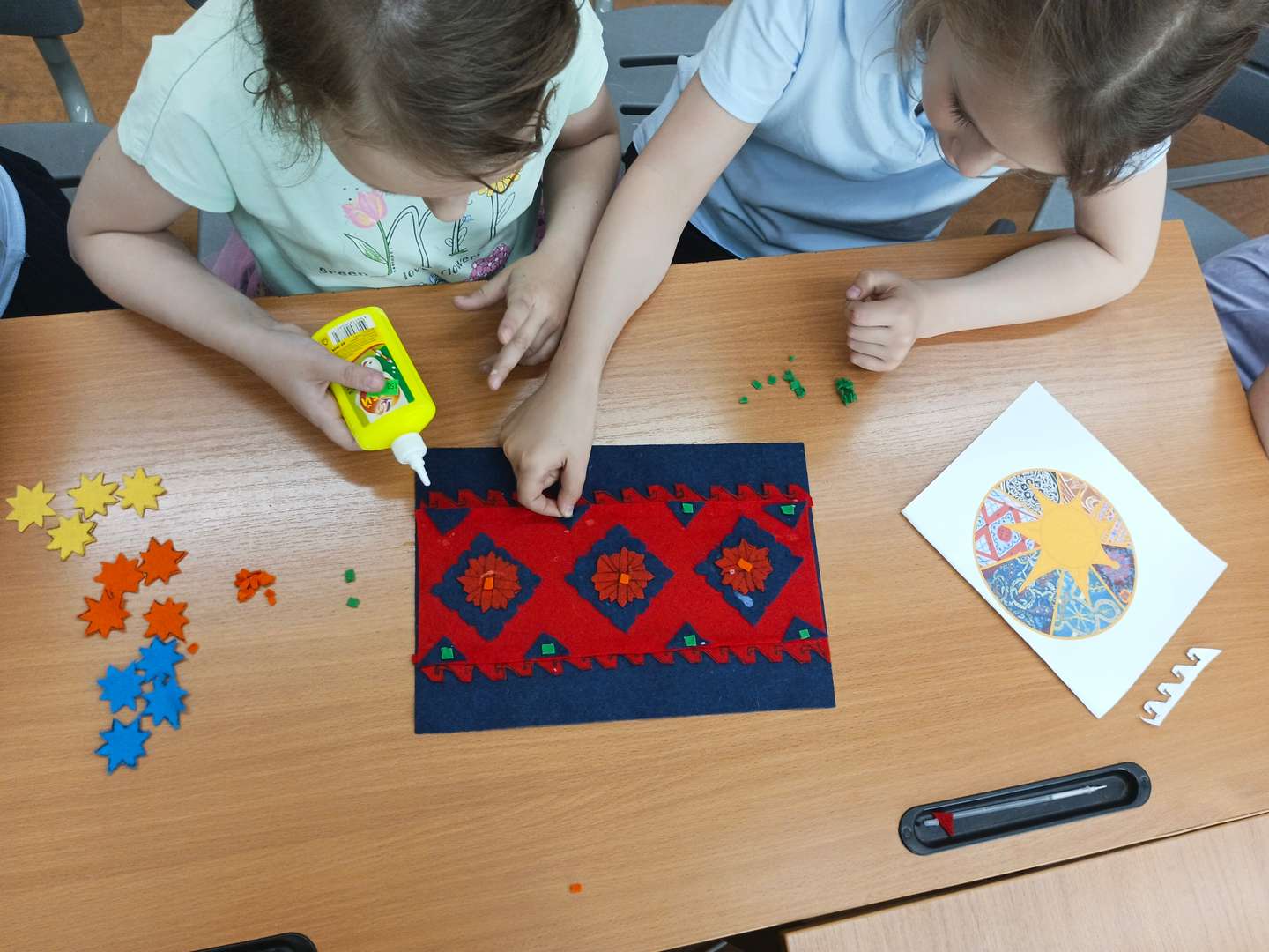 Сбор элементов ковра
