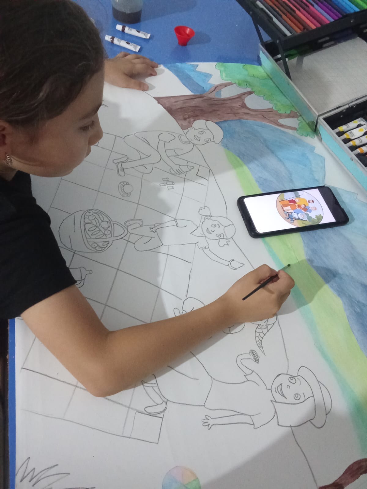 Взяла я свои самые яркие карандаши для самого яркого моего рисунка 