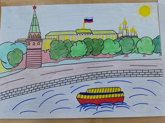Москва в отражении воды