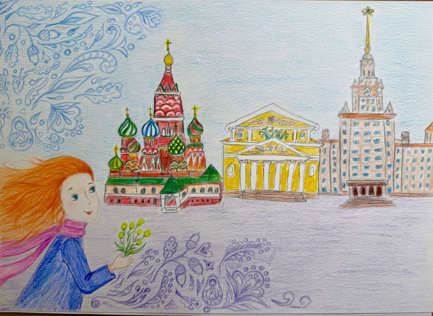 Лицевая сторона готовой работы (без медальонов).
