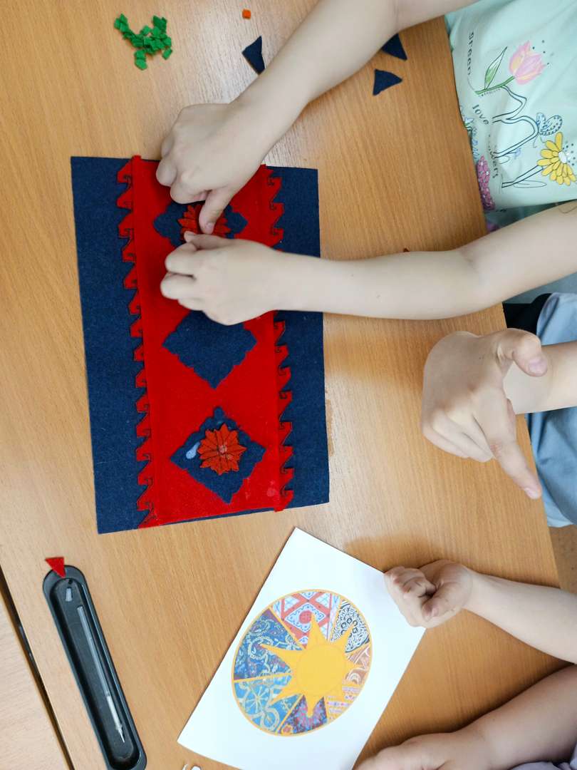 Сбор элементов ковра