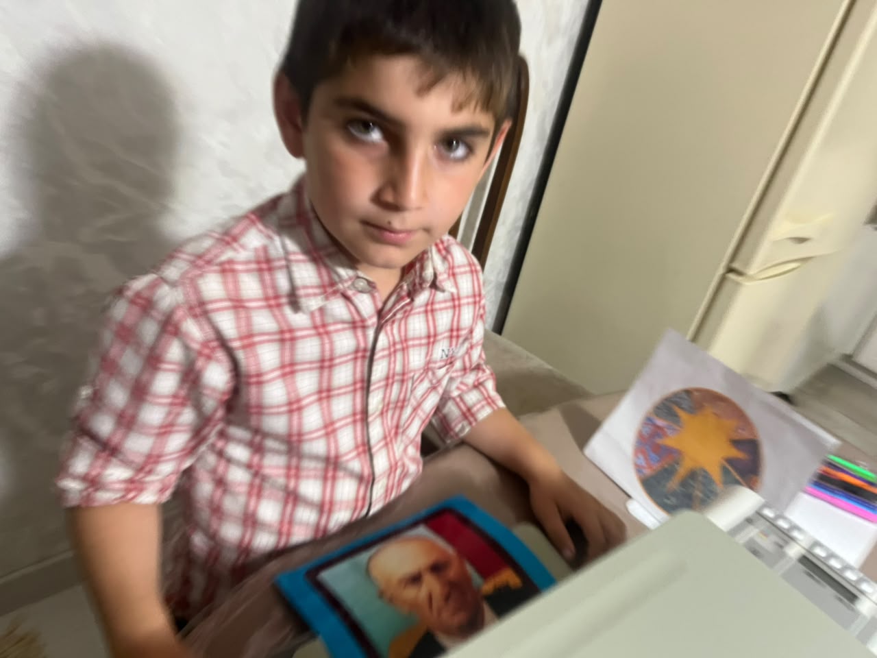 Печатаю на цветном принтере фотографию прадедушки