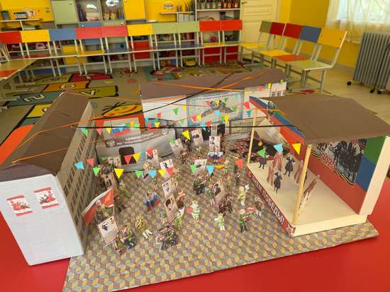 Праздник 9 мая в поселке Шамилькала