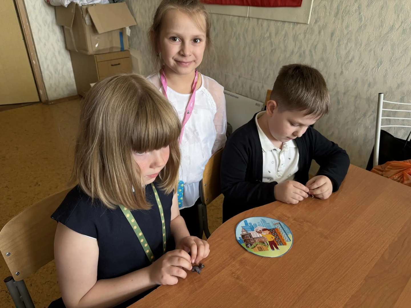 Начали лепить 